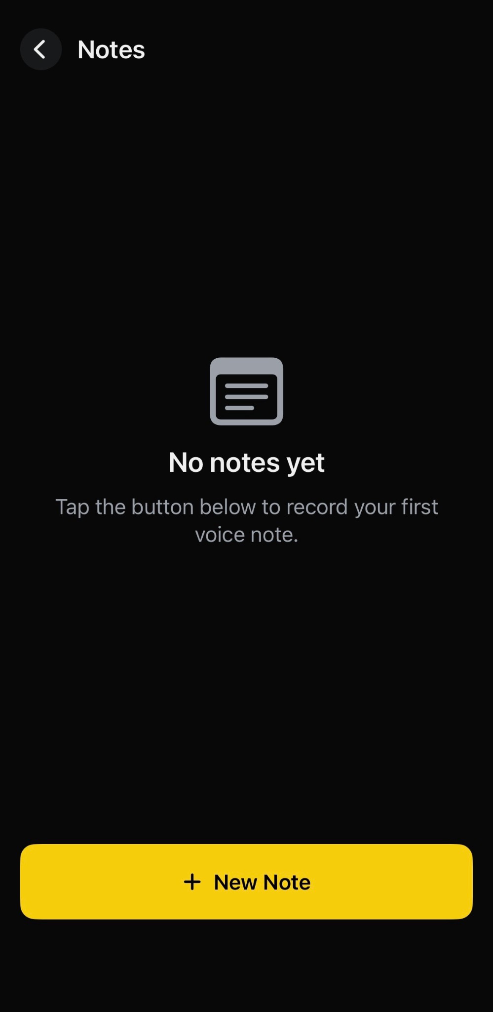 Notes—quick voice memos on the go
